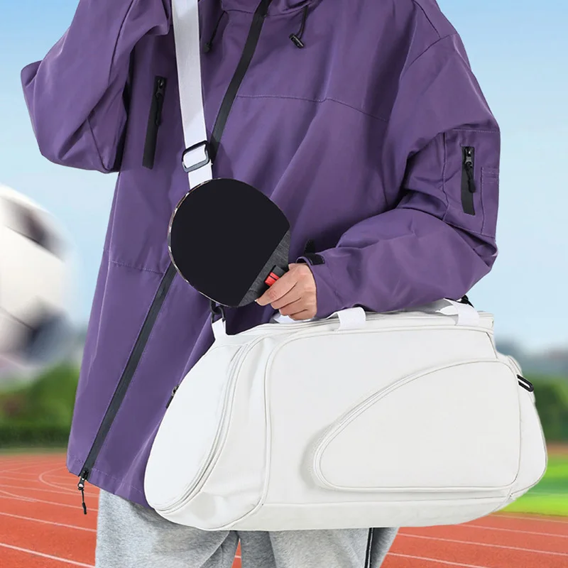 Bolsa de gimnasio para Fitness, separación en seco y húmedo, para viajes al aire libre, bolso de entrenamiento deportivo, compartimento para zapatos, bolsa de Yoga para natación de gran capacidad - imagen 4