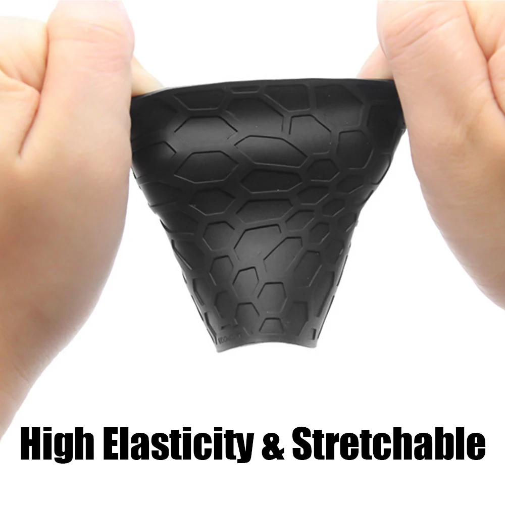 Manga de agarre de pistola táctica, guante de agarre de pistola de goma, agarre ventilado antideslizante, guante antideslizante para Glock 17 18 19, accesorio de caza - imagen 3