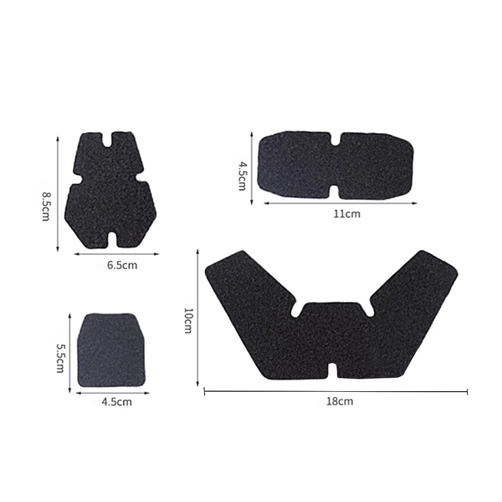 Parches para casco Airsoft, accesorios adhesivos con gancho y bucle para cascos AF, casco táctico, pegatina adhesiva trasera para el cabello DIY - imagen 4
