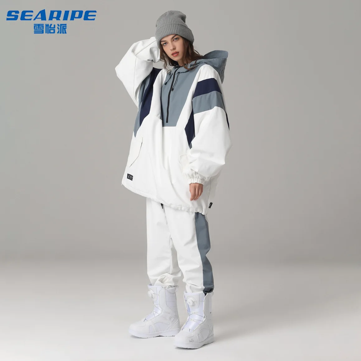 Searipe-traje de esquí cálido para hombre y mujer, impermeable, a prueba de viento, chaqueta de snowboard, conjunto de pantalones, trajes de nieve para mujer, Unisex al aire libre - imagen 2