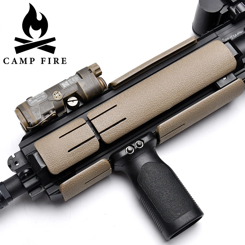 Cubiertas tácticas para riel Picatinny Pro M * ag Arc * colgante, color negro, color tostado, protege las manos, aislar el calor, evitar resbalones, riel Picatinny de 20mm