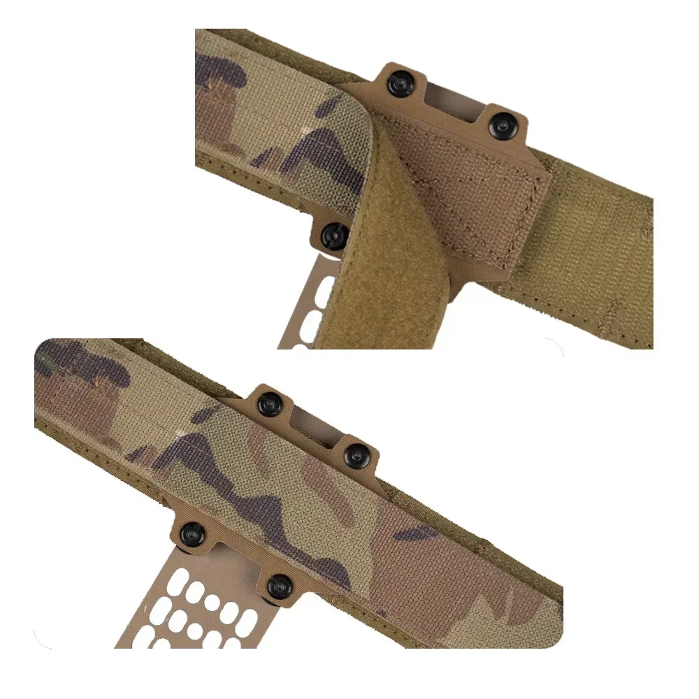 Kit de correa táctica para pierna LSK, 3 orificios, MOLLE, gancho y bucle ajustables, adaptador MHA, puente, funda Modular, adaptador, cinturón de montaje - imagen 4