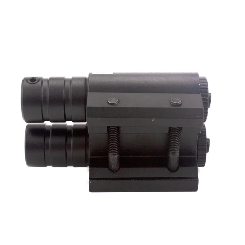 Combo de rayo láser de riel compacto táctico, vista láser verde y rojo, montaje Picatinny de 20mm e interruptor de presión - imagen 4