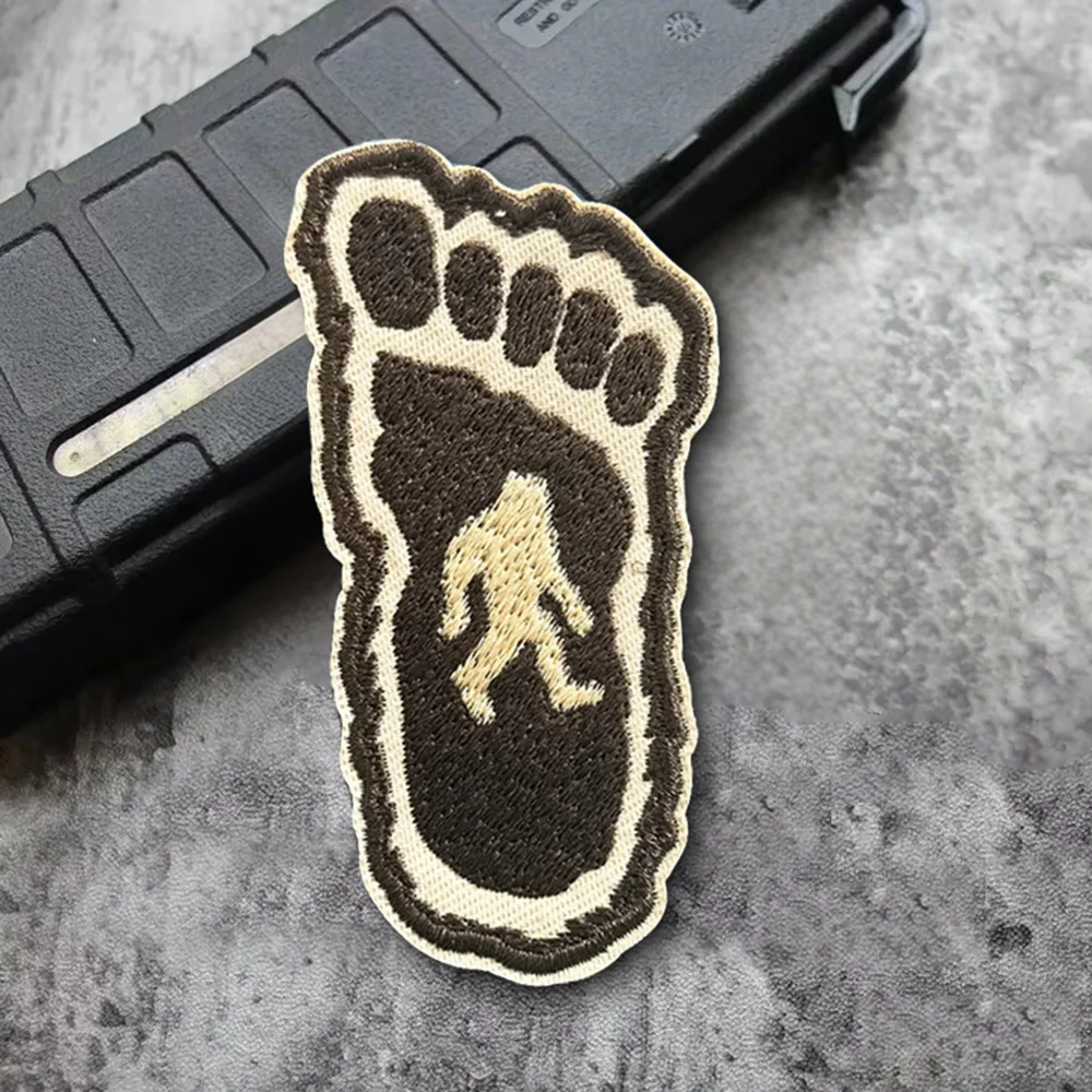 Parche táctico de moral bordado de gorila Bigfoot, parche divertido de gancho y bucle, insignia militar, brazalete, pegatinas para mochila - imagen 4