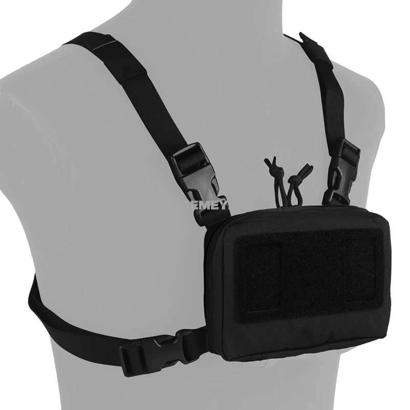 Kit de navegación plegable táctico profesional para caza al aire libre, soporte para dispositivo de mapa de teléfono Airsoft, correa de fijación, bolsa de pecho, uso solo - imagen 3