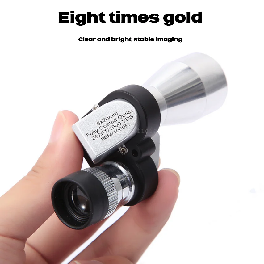 Telescopio monocular con enfoque de uso