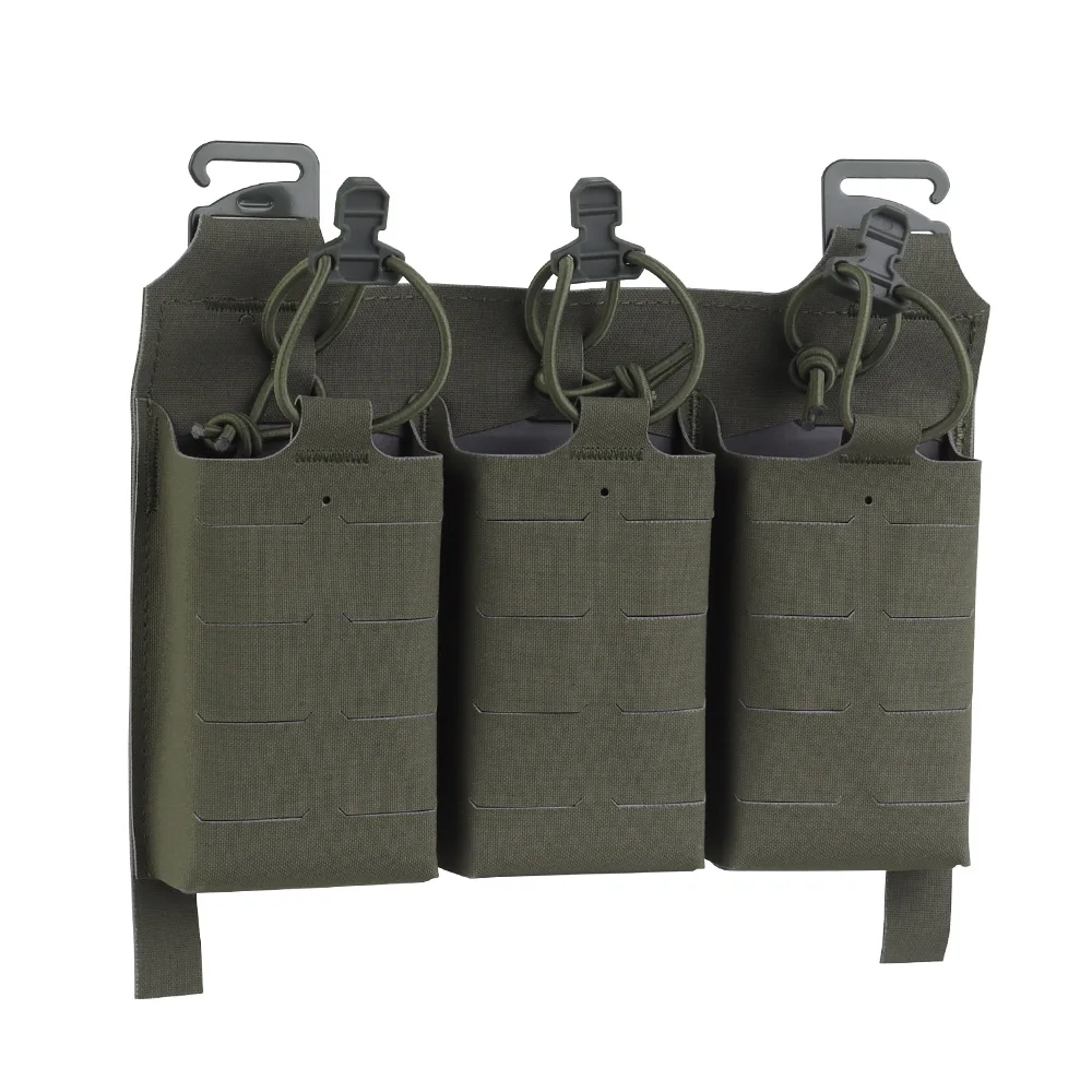 OPHIDIAN V5 PC Panel de revista triple Triple 5,56 bolsa de revista Panel frontal equipo de caza cortado con láser - imagen 2