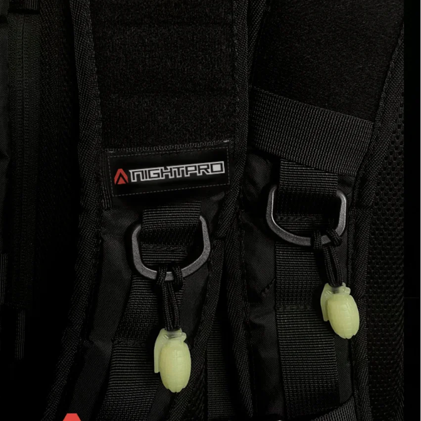 Mochila táctica con forma de granada, bolsa de Montañismo con cabeza de tracción luminosa con cuerda con cremallera, colgante de Paracord alternativo para exteriores - imagen 3