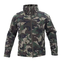 Chaqueta táctica softshell impermeable invierno y otoño hombre