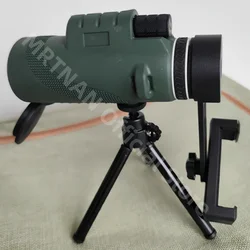 Telescopio portátil Zoom HD plegable para caza y observación