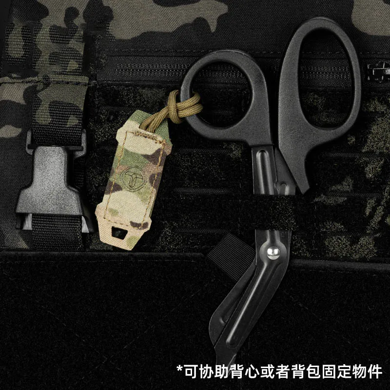 Bolsa táctica con mango de gancho, accesorios para mochila de caza MOLLE rápida, cabeza con cordón de bloqueo con cremallera, 1 Uds. - imagen 5