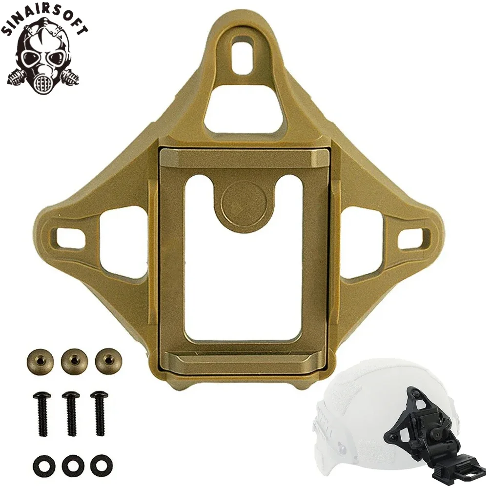 SINAIRSOFT nuevo estilo casco táctico Vas Shroud adaptador de montaje NVG L4G24 de tres orificios para casco FAST MICH AF Wendy