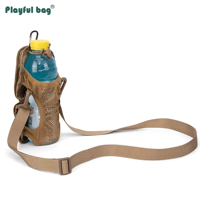 Bolsa para botella de agua plegable para exteriores, bolsa de hidratación EDC Molle, equipo de escalada para montar, paquete ligero impermeable AVA205 - imagen 3