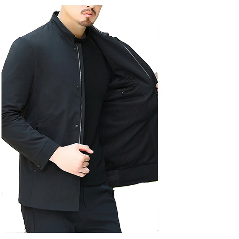 Chaqueta de seguridad de negocios para hombre, antiperforación, anticorte, Material compuesto de polímero Flexible, resistente al corte, ropa para exteriores - imagen 4