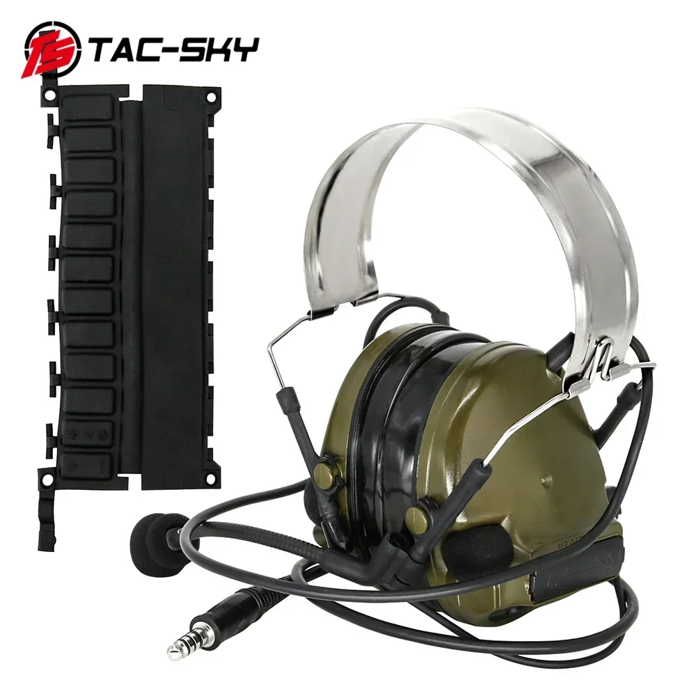 TAC-SKY TSC3 auriculares de tiro puede comunicarse TSCIII auriculares tácticos protección auditiva auriculares militares de tiro Airsoft - imagen 5