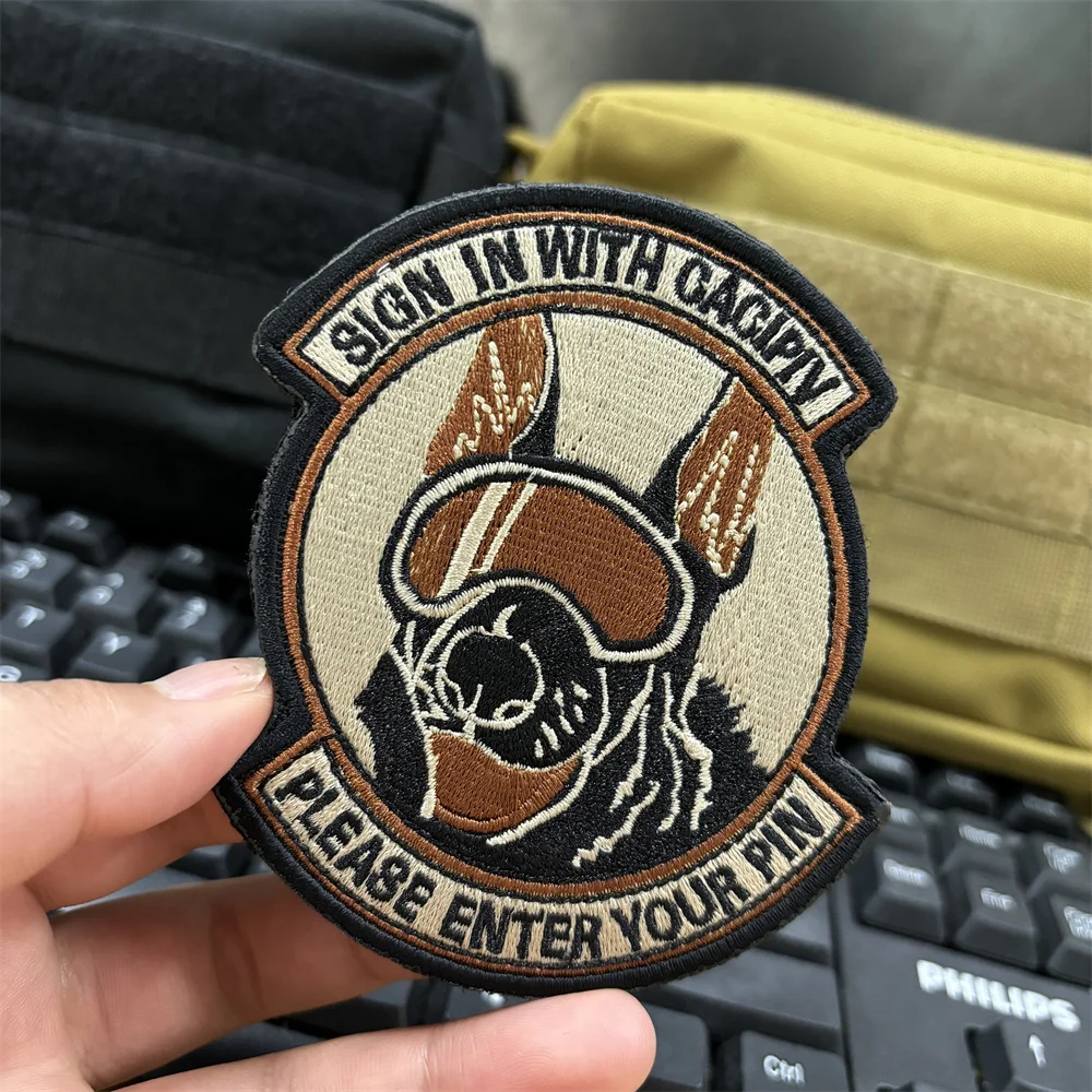 Parches tácticos bordados para mochila, pegatinas de ropa con dibujos animados de perros, bonitos animales, insignia de moral para mascotas, apliques para perros - imagen 2