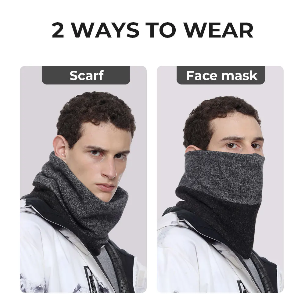 Máscara facial cálida para motocicleta, bufanda de protección para el cuello a prueba de viento, equipo de ciclismo para montar en moto de nieve y Motocross, Otoño e Invierno - imagen 5