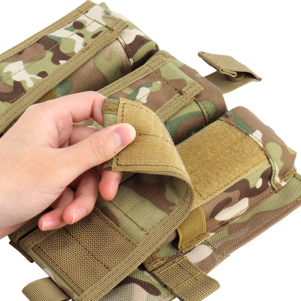 Bolsa Triple para revistas M4 5,56, Panel frontal magnético táctico JPC 2,0 AVS, chaleco con solapa desmontable, componente del sistema, accesorios para chaleco - imagen 5