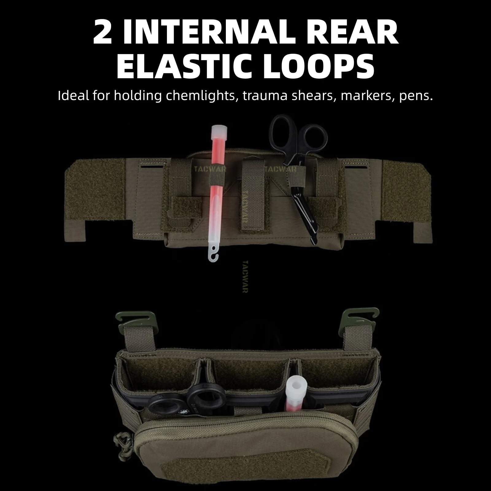 K-Z Bolsa Triple MOLLE para Cargadores - Portador de Placa Secundaria - imagen 4