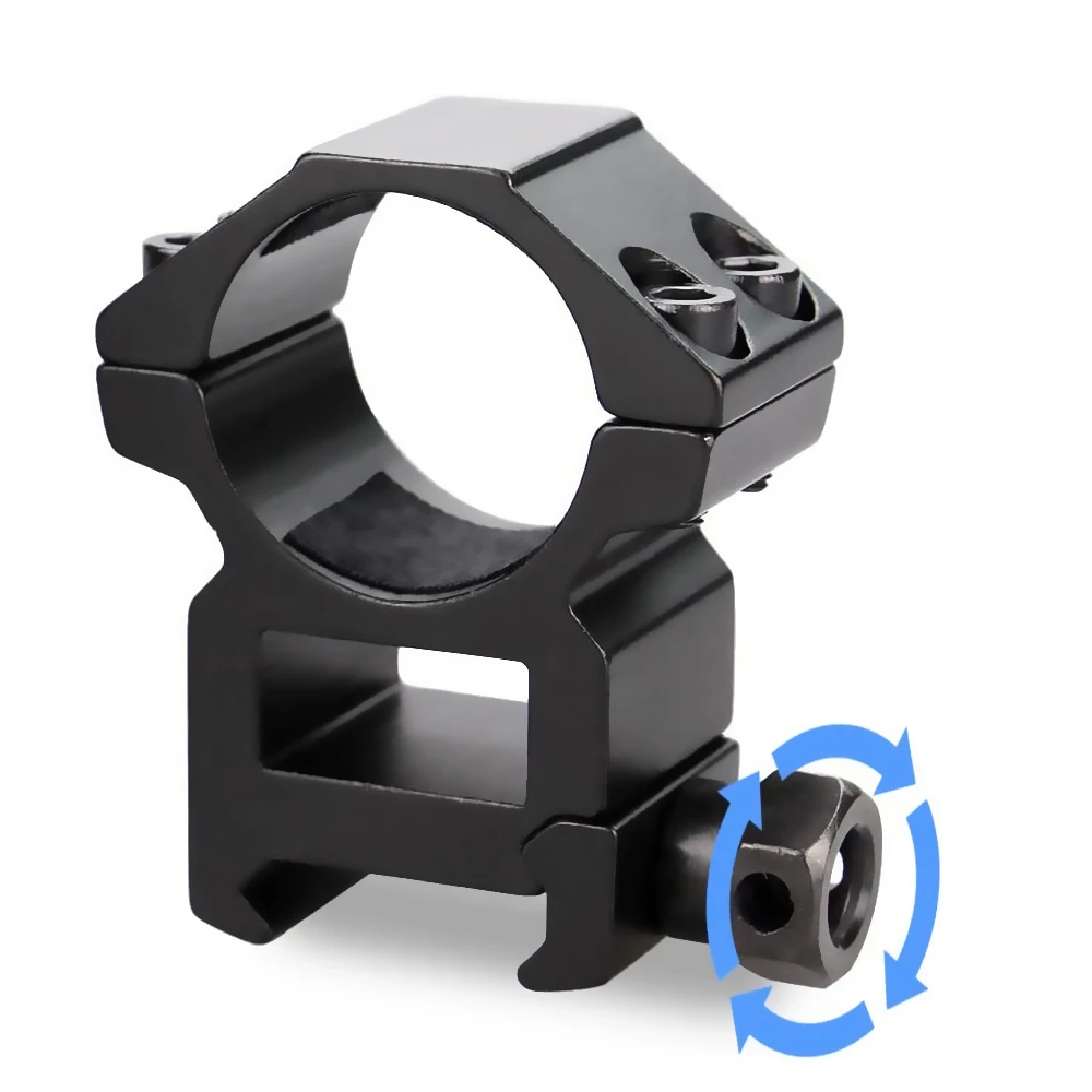 Anillo de montaje para mira telescópica de Rifle, soporte de riel de cola de milano de 30mm/25,4mm, 11mm/20mm, perfil alto y bajo, montaje de antorcha láser - imagen 5