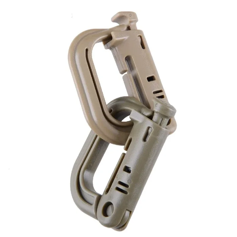Mosquetón con grillete de plástico, Clip de anillo en D, correas Molle, hebilla para mochila, bloqueo a presión, Grimlock, equipo de acampada para senderismo al aire libre, 5/10/12 Uds. - imagen 4
