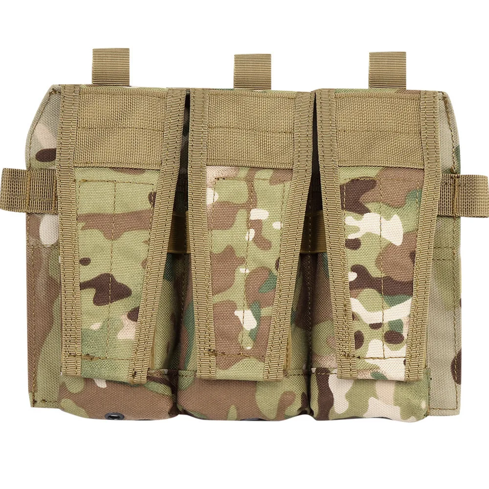 Bolsa Triple para revistas M4 5,56, Panel frontal magnético táctico JPC 2,0 AVS, chaleco con solapa desmontable, componente del sistema, accesorios para chaleco - imagen 3
