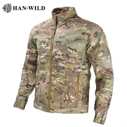 HAN WILD Chaqueta táctica impermeable para hombre – camuflaje