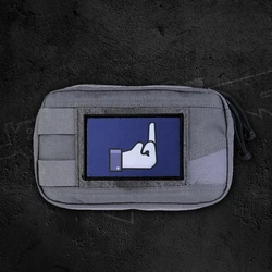 Parche táctico dedo corazón dislike para chaleco MOLLE