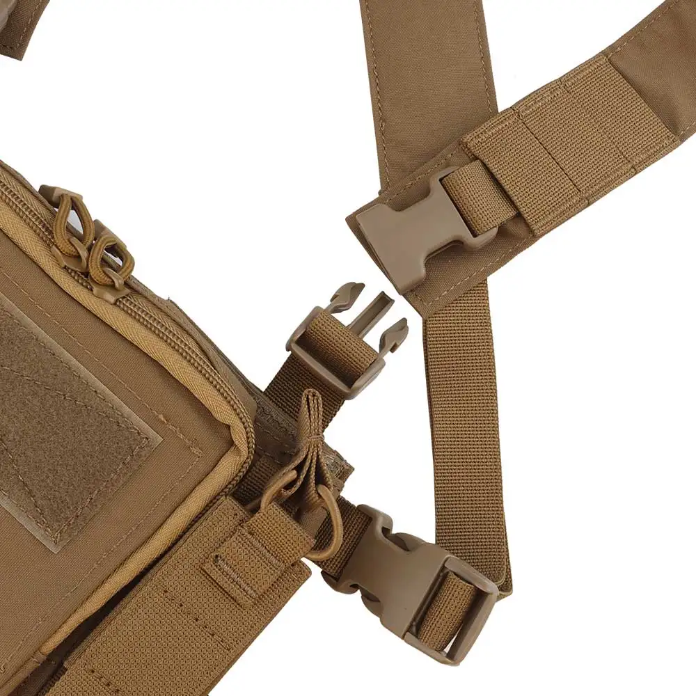 Aparejo de pecho táctico con bolsa Mag, chaleco modular multifunción, equipo de caza Airsoft ligero, D3CRM - imagen 5