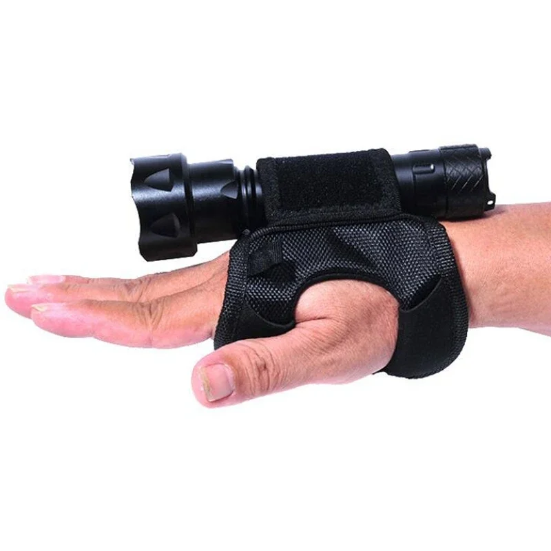 Soporte para linterna LED, soporte para linterna manos libres, soporte para brazo de mano, correa para muñeca, guante para buceo subacuático, buceo y ciclismo - imagen 2