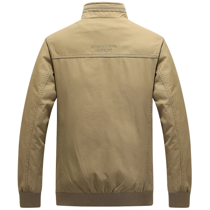 Chaqueta militar de algodón para Hombre, Chaqueta táctica con múltiples bolsillos, informal, ajustada, 4XL talla grande, otoño - imagen 3