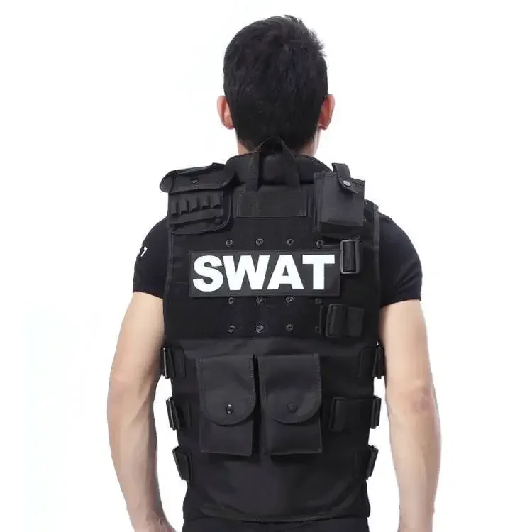 Chaleco táctico genuino para hombre, chaleco a prueba de balas, modelo Molle, chaleco táctico negro, chaleco Cs, equipo de protección para entrenamiento de caza - imagen 5