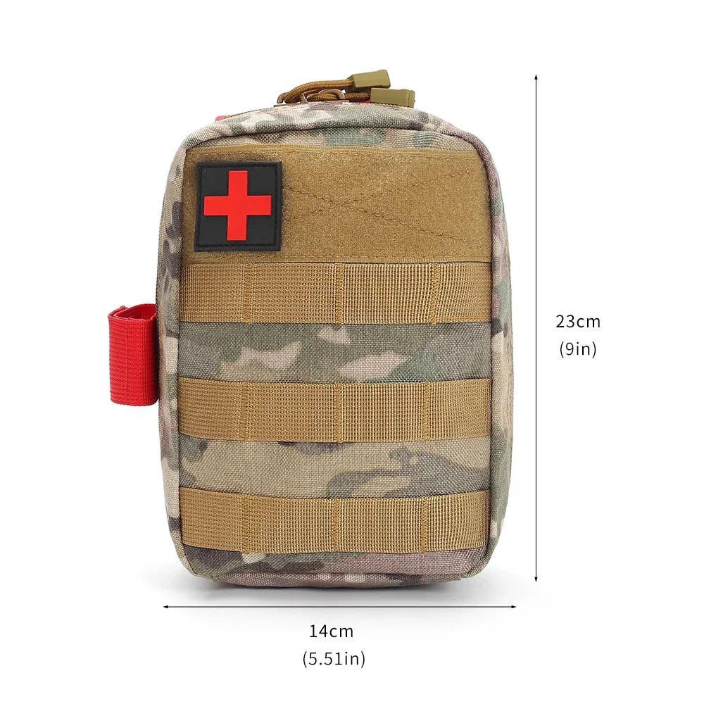 Bolsa de primeros auxilios táctica MOLLE para camping y emergencias - imagen 5