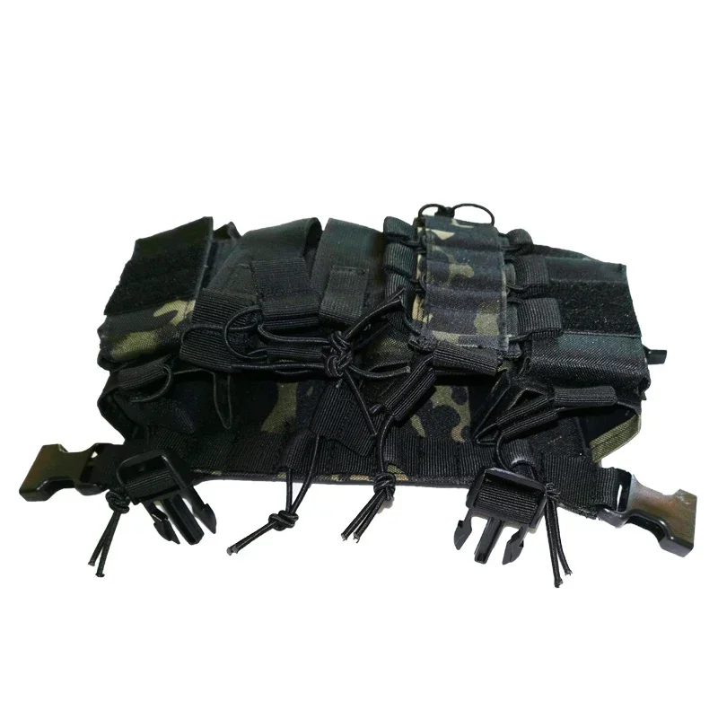 FG atacs-bolsa táctica para aparejo de pecho, chaleco Molle Airsoft con funda para revista, soporte para Walkie Talkie bidireccional funcional para caza - imagen 5