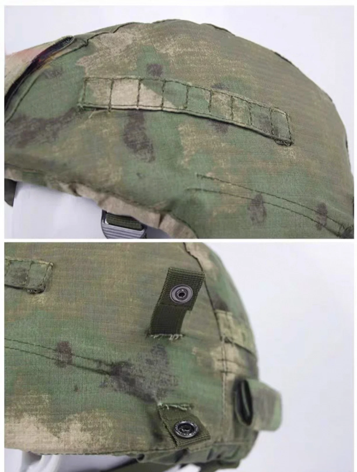 Detalle de la cubierta para casco