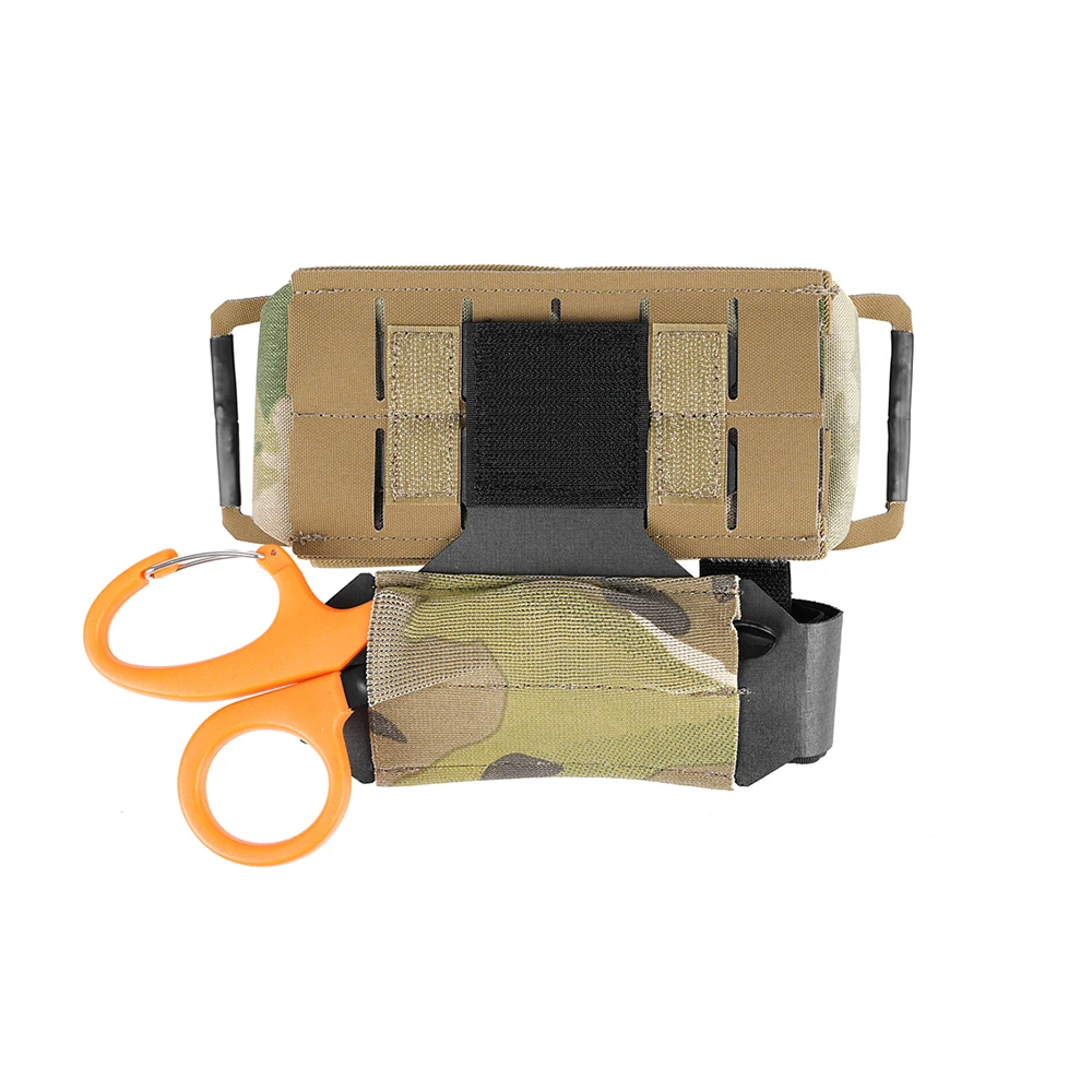 Torniquete táctico Molle estilo castor, tijeras para traumatismos, bolsa elástica, soporte de almacenamiento para tablero colgante UA99 - imagen 4