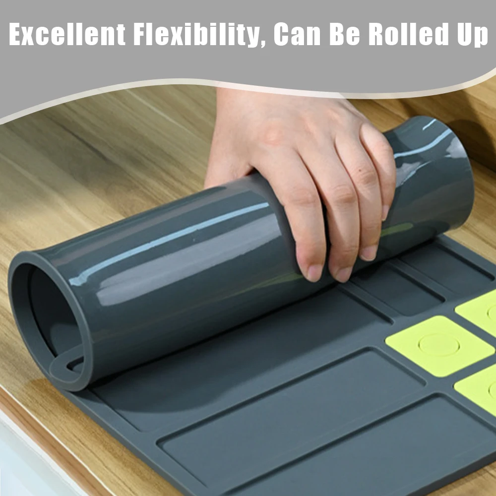 Estera de limpieza para pistola, almohadilla de reparación para mantenimiento de pistola con puntos magnéticos y piezas organizadoras, estera de reparación de pistola de goma antideslizante - imagen 4