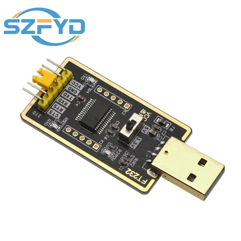 Módulo convertidor serie FT232R USB a TTL, Chip FT232RL, placa pequeña para Cable de descarga Arduino ESP32 UART - imagen 3