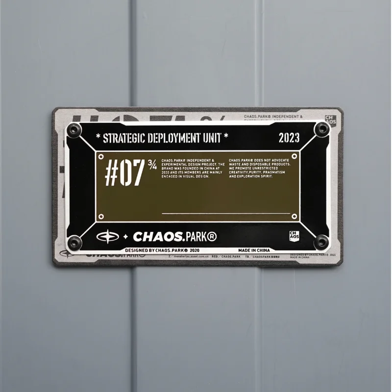 CHAOS.PARK placa de aluminio decorada, #06 #07 - imagen 5