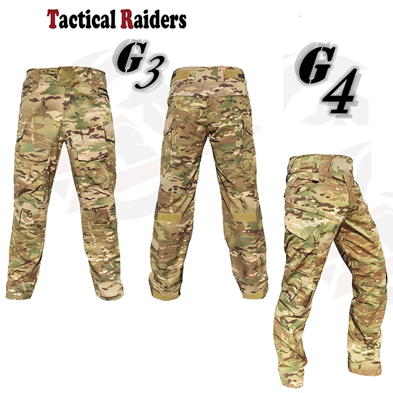Pantalón de combate al aire libre G3, G4 resistente a desgarros MC todo terreno camuflaje anti IR - imagen 5