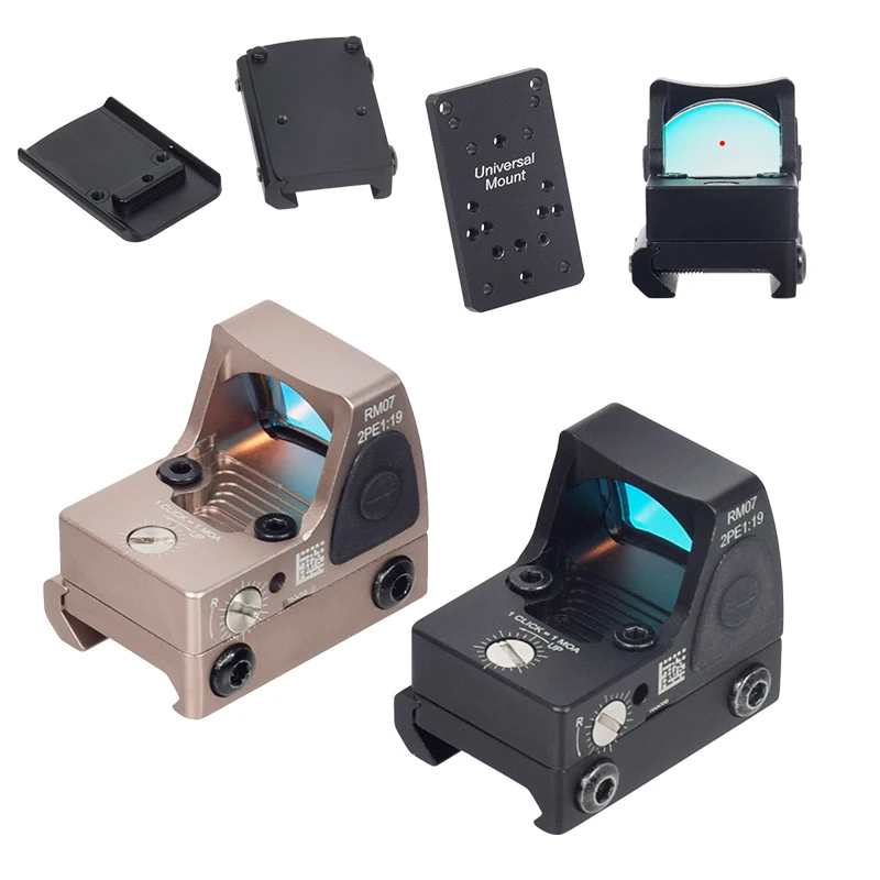 Taktische RM HD/CC SR Red Dot Anblick Kollimator Reflex G 17 Scope Optik Zielfernrohr Airsoft Waffen 20mm schiene Jagd Metall - imagen 5