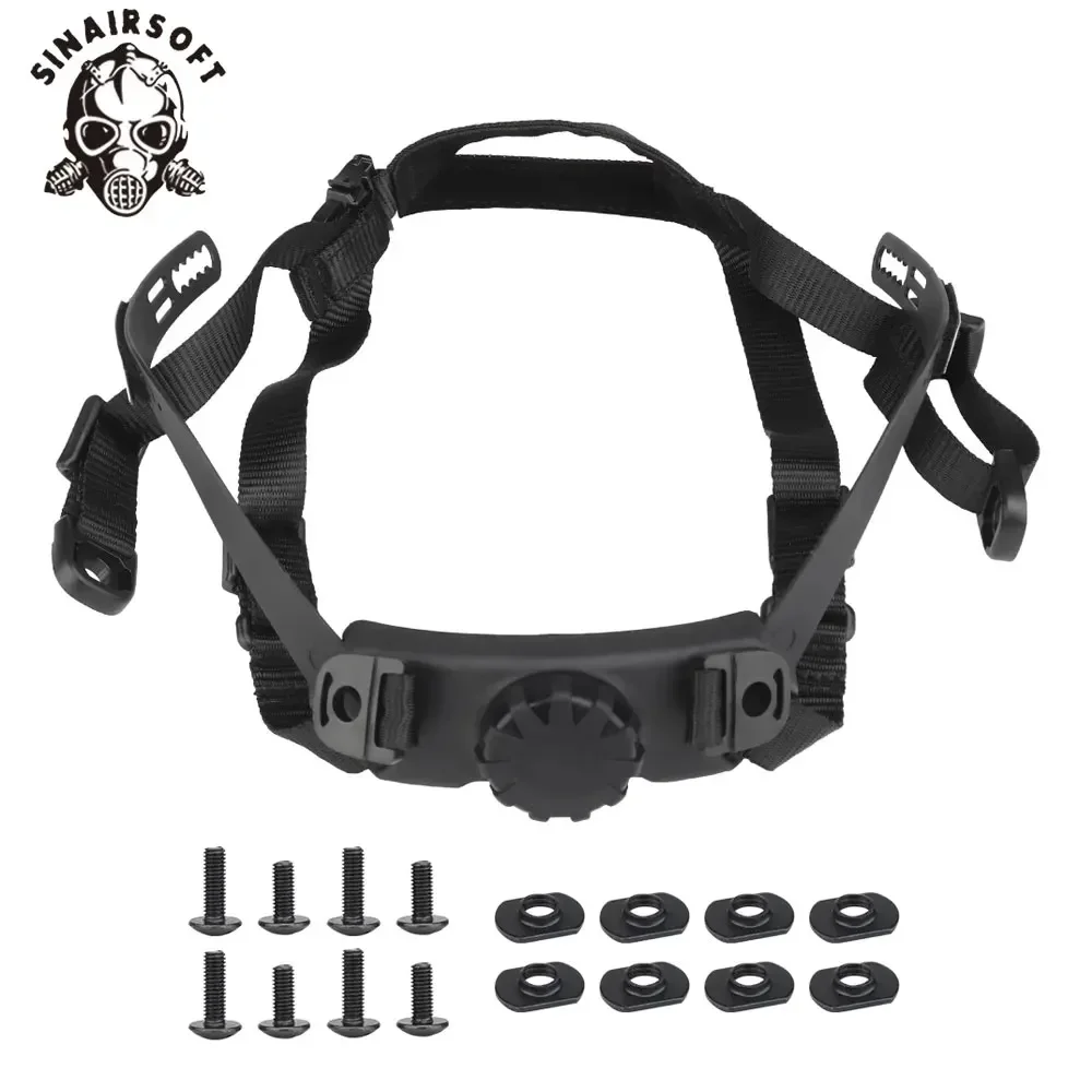 Sistema de suspensión interior para casco táctico, cascos CS portátiles, correa de bloqueo de cabeza ajustable, accesorios para casco de corte alto FAST SF - imagen 2
