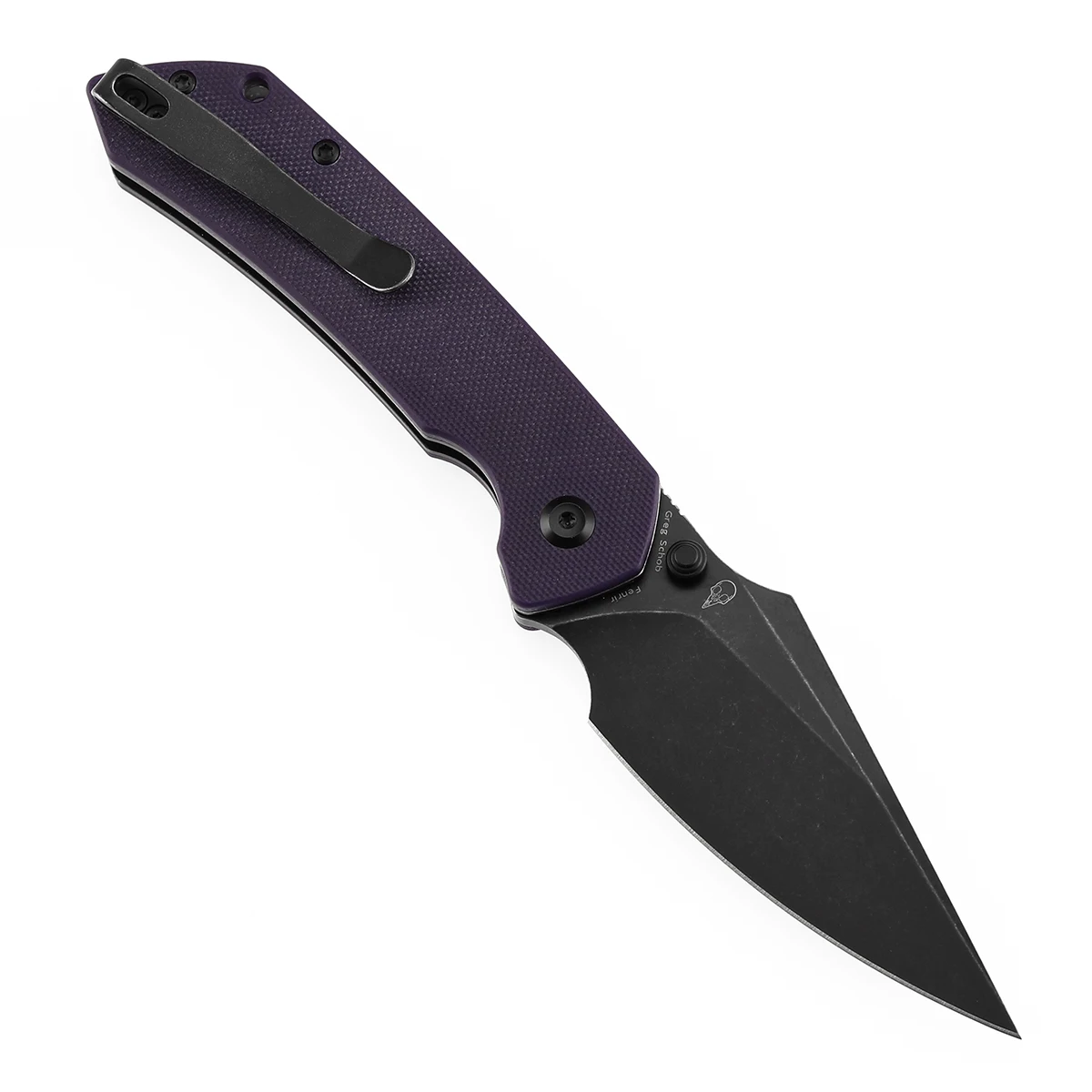 Cuchillo plegable Tenable Fenrir Blackwash hoja 14C28N G10 púrpura - imagen 3