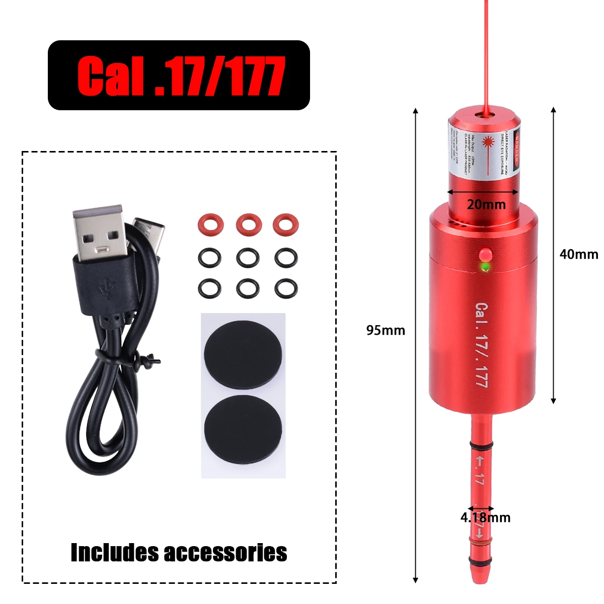 Mira láser punto rojo con control por voz para entrenamiento fuego seco - imagen 3