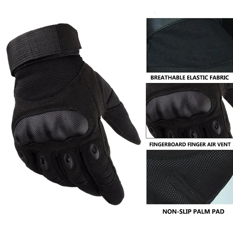 Guantes tácticos antigolpes para motocicleta, caza y deporte - imagen 4