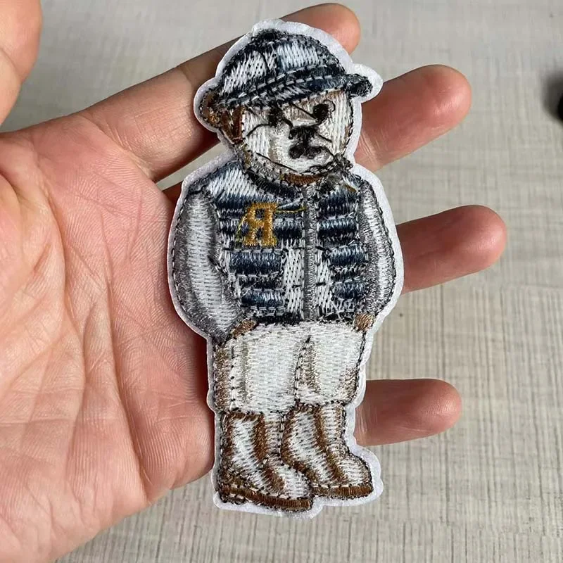 Parche bordado termoadhesivo osito de peluche para ropa infantil - imagen 5