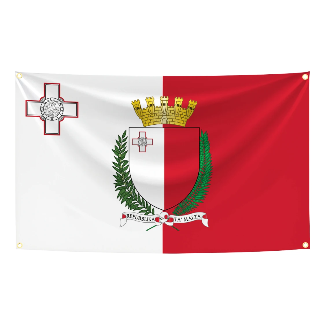 Bandera de Malta Mlt de 90x150cm, banderas con emblema maltés, decoración impresa de poliéster, tapiz de pancarta - imagen 4