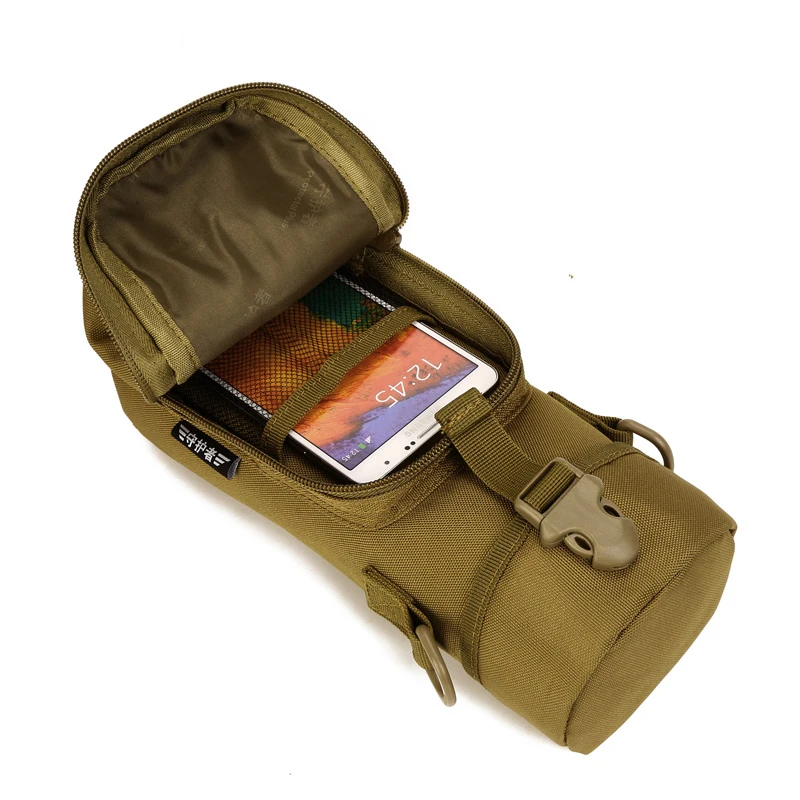 SINAIRSOFT-bolsa táctica para botella de agua, paquete de cintura para exteriores, hervidor deportivo, bolsa para botella de agua de caza para senderismo - imagen 3