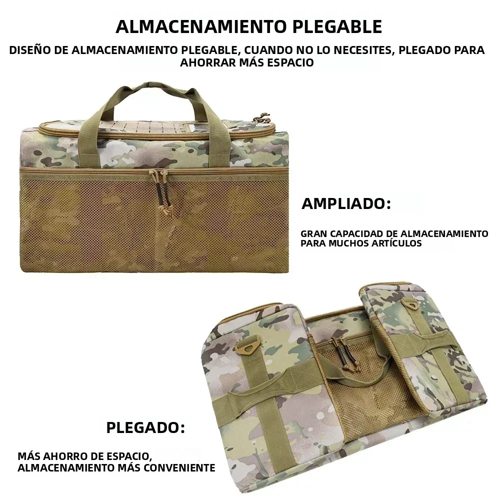 Mochila táctica plegable de gran capacidad para un solo hombro, equipo de caza, entrenamiento, deportes, bolso de viaje, bolso de hombro móvil - imagen 4