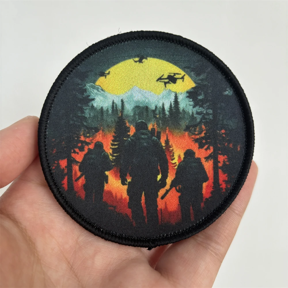 Insignia de moral táctica médica de Rescate Aéreo, Impresión de guerra UAV, emblema de gancho y bucle militar "no hoy", brazalete, ropa, sombreros, pegatinas - imagen 5